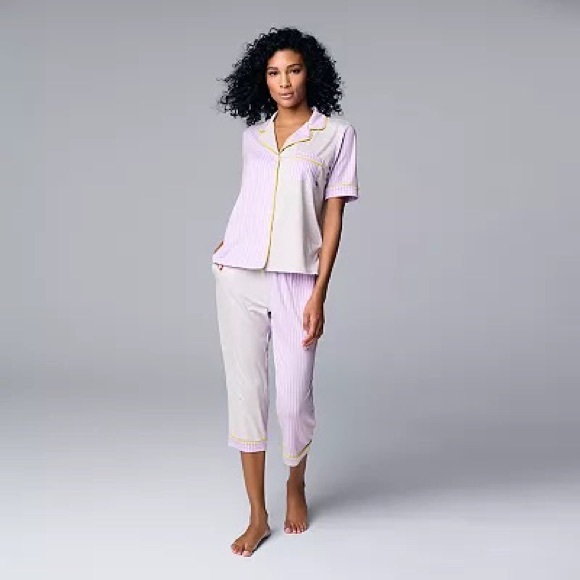 Other - Pajama Shirt and Capri Pajama Pants Set